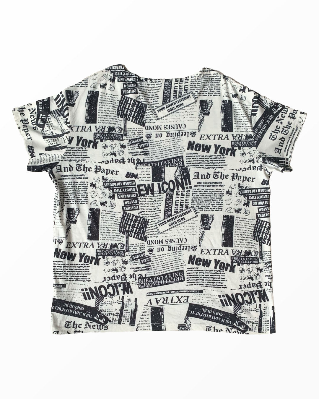 Thrifted T-Shirt - Black & White | L