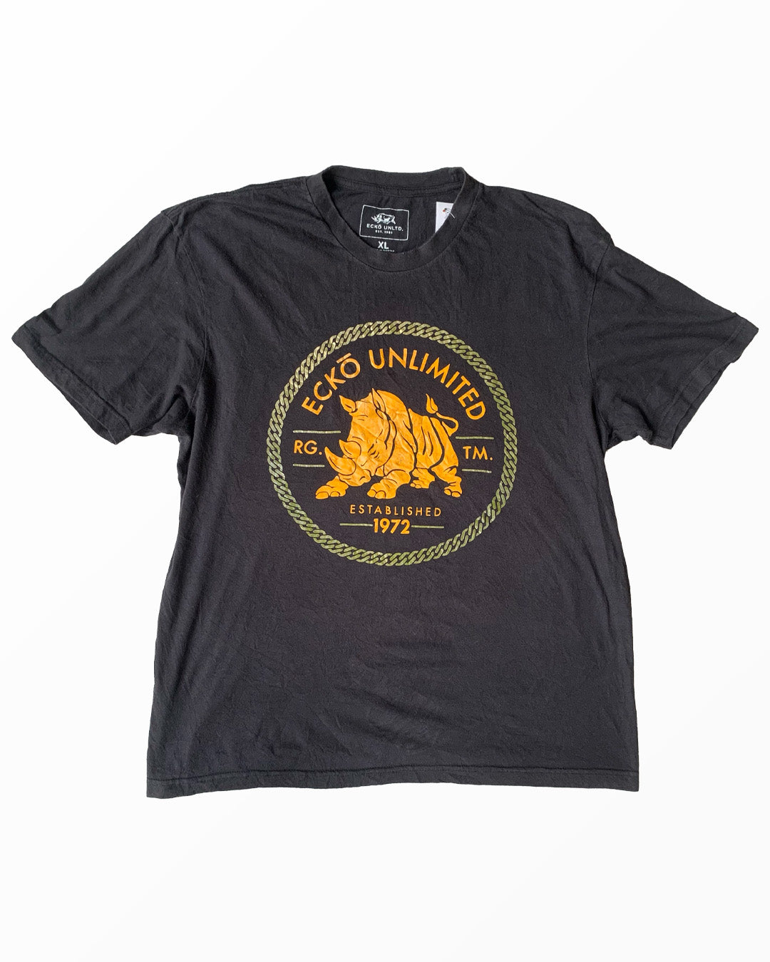 Ecko Untld Thrifted T-Shirt - Black | XL