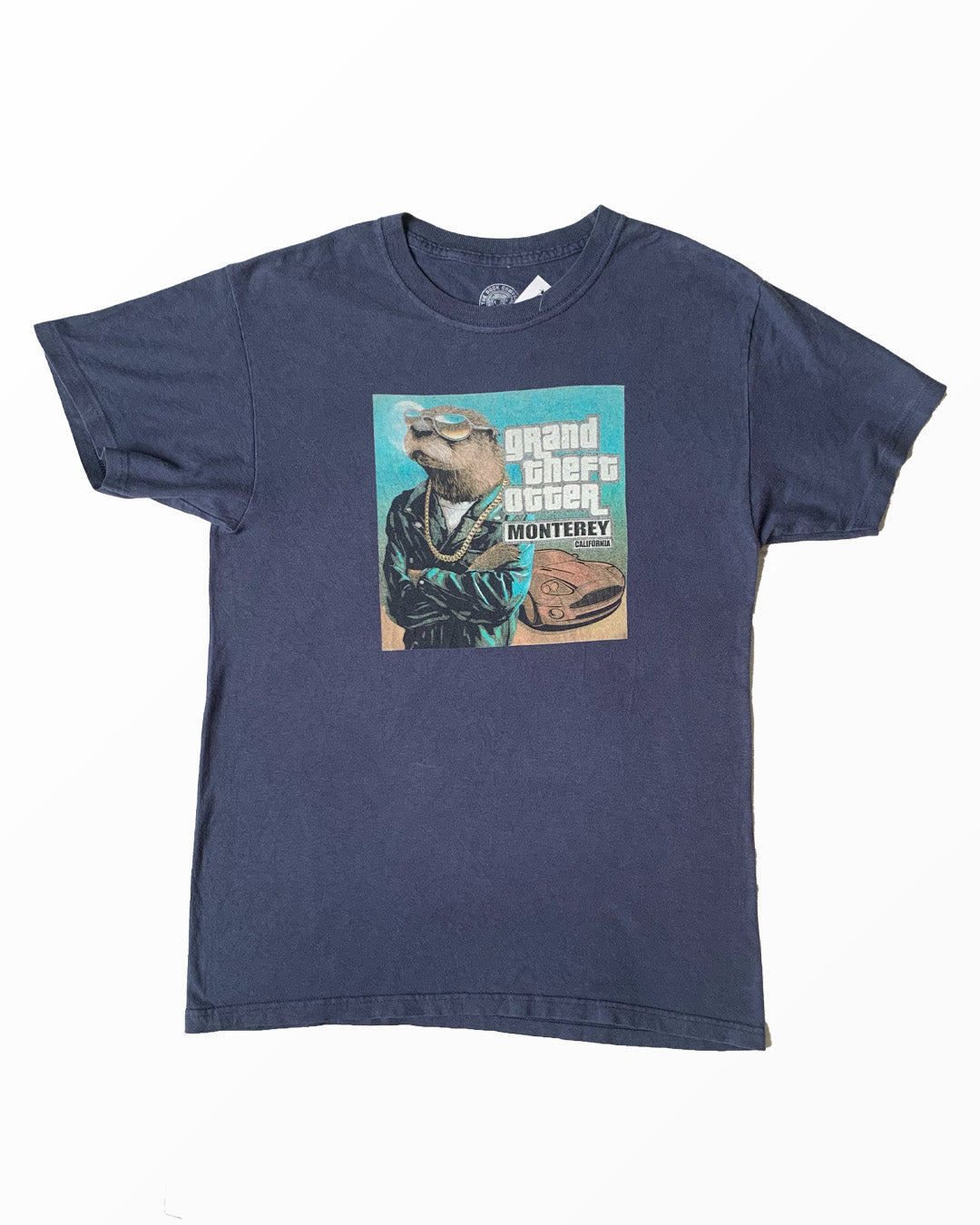 The Duck Company Thrifted T-Shirt - Navy Blue | S
