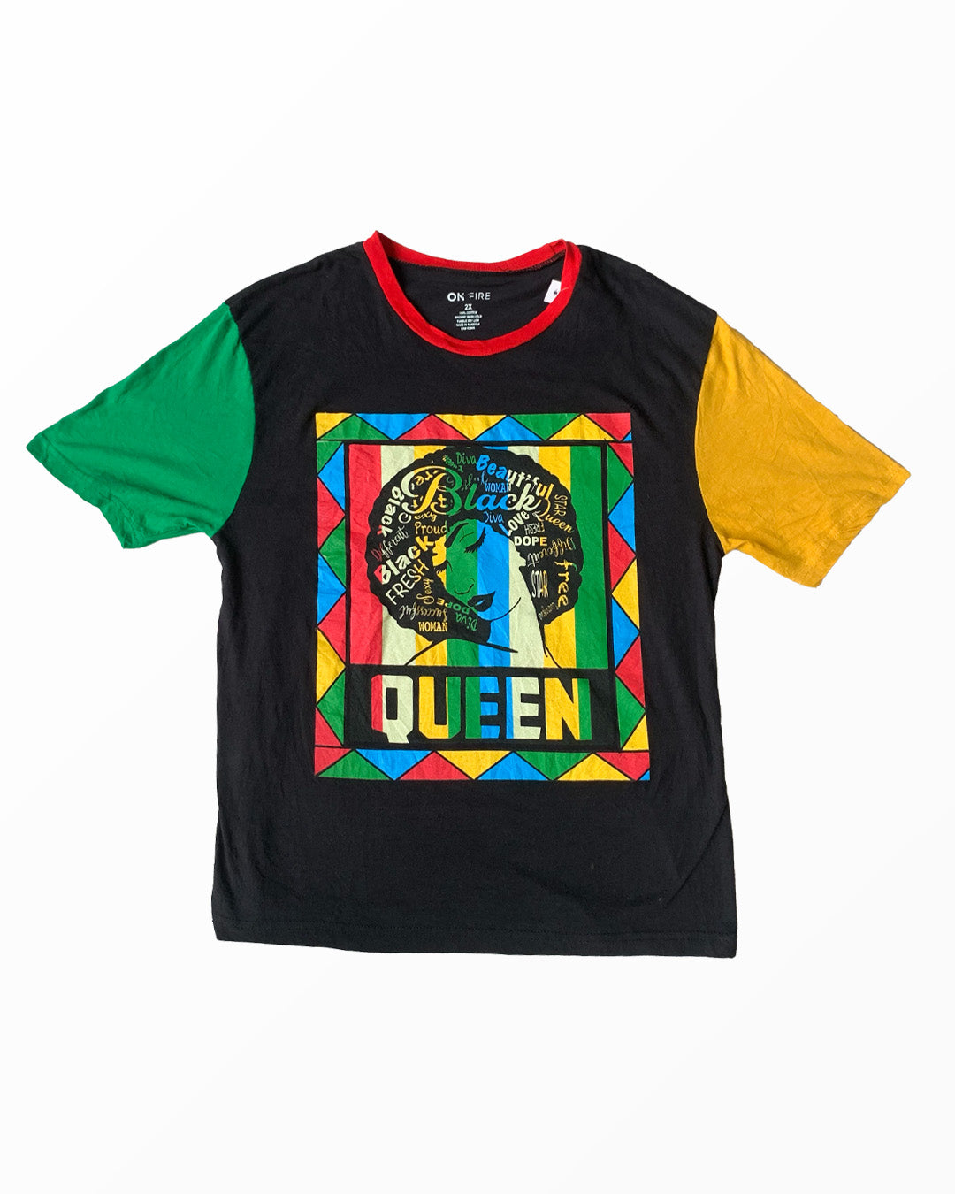 On Fire Thrifted T-Shirt - Black | L