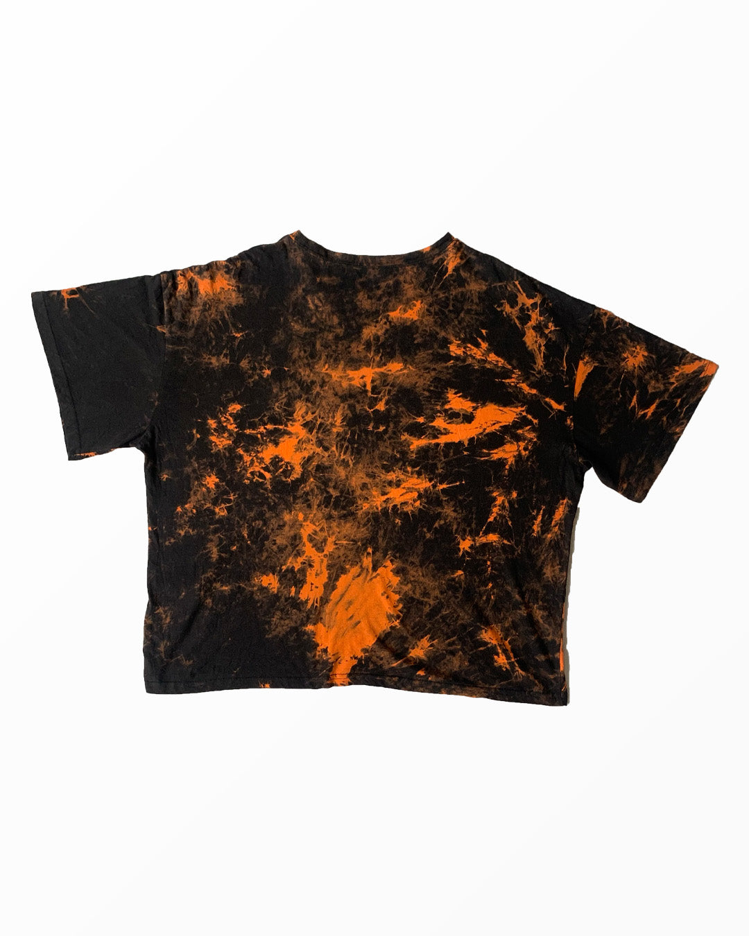 Thrifted T-Shirt - Black & Orange | XL