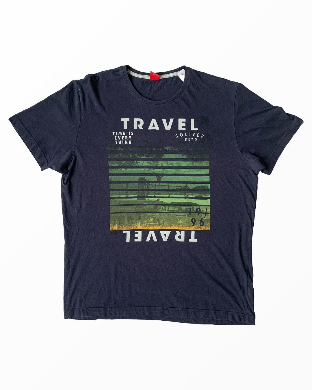 S.Oliver Thrifted T-Shirt - Navy Blue | L