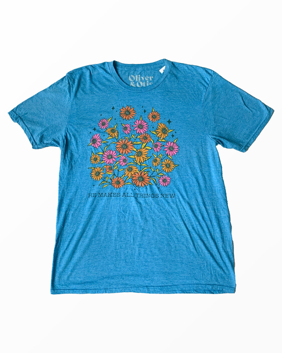 Oliver & Otis Thrifted T-Shirt - Light Blue | L